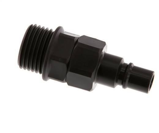 POM DN 7.2 Coupling Plug G 1/2 inch Male Threads Double Shut-Off