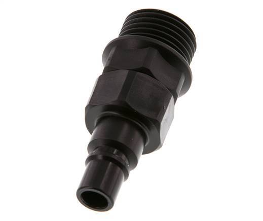 POM DN 7.2 Coupling Plug G 1/2 inch Male Threads Double Shut-Off