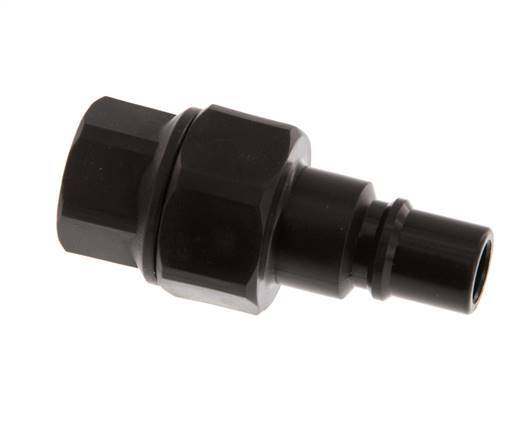 POM DN 7.2 Coupling Plug G 1/4 inch Female Threads Double Shut-Off