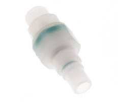PVDF DN 7.2 Coupling Plug G 1/4 inch Male Threads Double Shut-Off