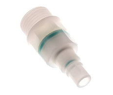 PVDF DN 7.2 Coupling Plug G 1/2 inch Male Threads Double Shut-Off