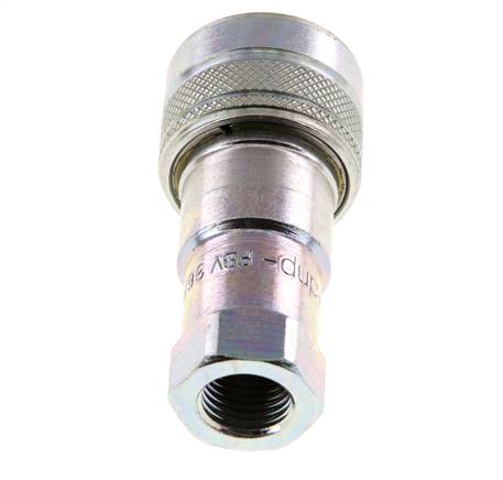 Acero DN 6.3 Acoplamiento hidráulico Enchufe G 1/4 pulgadas Rosca hembra ISO 7241-1 B D 14.2mm