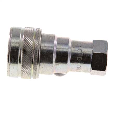 Acoplamiento hidráulico de acero DN 10 Toma G 3/8 pulgadas rosca hembra ISO 7241-1 B D 19,1mm