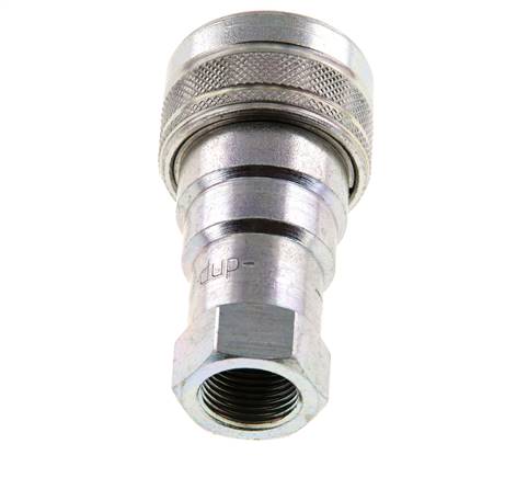 Acoplamiento hidráulico de acero DN 10 Toma G 3/8 pulgadas rosca hembra ISO 7241-1 B D 19,1mm
