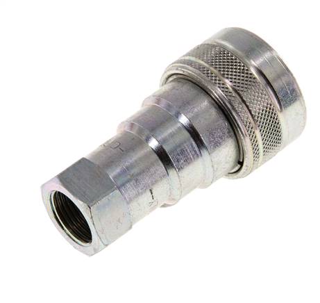 Acoplamiento hidráulico de acero DN 10 Toma G 3/8 pulgadas rosca hembra ISO 7241-1 B D 19,1mm
