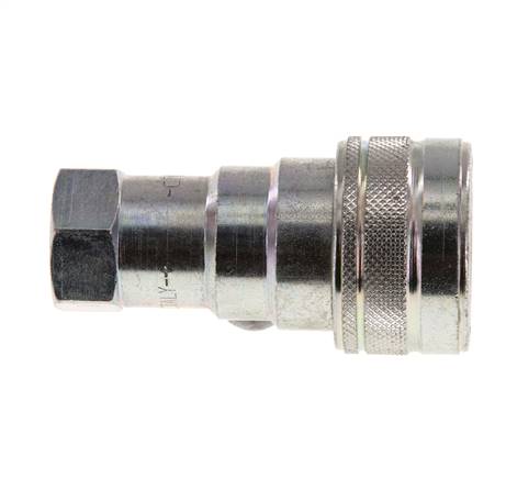 Acoplamiento hidráulico de acero DN 10 Toma G 3/8 pulgadas rosca hembra ISO 7241-1 B D 19,1mm
