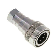 Acoplamiento hidráulico de acero DN 10 Toma G 3/8 pulgadas rosca hembra ISO 7241-1 B D 19,1mm