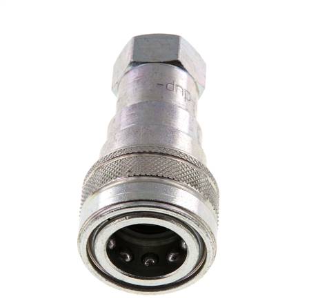 Acoplamiento hidráulico de acero DN 10 Toma G 3/8 pulgadas rosca hembra ISO 7241-1 B D 19,1mm