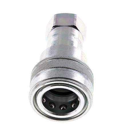 Acero DN 12.5 Acoplamiento hidráulico Enchufe G 1/2 pulgadas Rosca hembra ISO 7241-1 B D 23.5mm