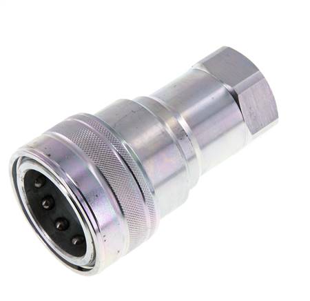 Acoplamiento hidráulico de acero DN 50 Enchufe G 2 pulgadas rosca hembra ISO 7241-1 B D 63,2mm