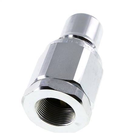 Steel DN 40 Hydraulic Coupling Plug G 1 1/4 inch Female Threads ISO 7241-1 B D 44.5mm