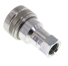 Acero DN 12.5 Acoplamiento hidráulico Enchufe de 1/2 pulgada Hembra NPT Rosca ISO 7241-1 B D 23.5mm