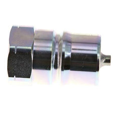 Acero DN 40 Tapón de acoplamiento hidráulico 1 1/2 pulgadas rosca hembra NPT ISO 7241-1 B D 44,5mm