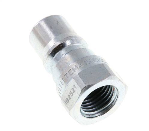Steel DN 6.3 Hydraulic Coupling Plug G 1/4 inch Female Threads Pressure Eliminator ISO 7241-1 B D 14.2mm