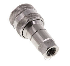 Stainless Steel DN 5 Hydraulic Coupling Socket G 1/8 inch Female Threads ISO 7241-1 B D 10.9mm