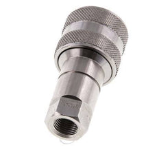 Stainless Steel DN 5 Hydraulic Coupling Socket G 1/8 inch Female Threads ISO 7241-1 B D 10.9mm