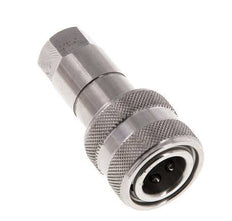 Stainless Steel DN 5 Hydraulic Coupling Socket G 1/8 inch Female Threads ISO 7241-1 B D 10.9mm
