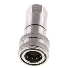 Acoplamiento hidráulico de acero inoxidable DN 6.3 Enchufe G 1/4 pulgadas rosca hembra ISO 7241-1 B D 14.2mm