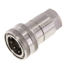 Acoplamiento hidráulico de acero inoxidable DN 20 Enchufe G 3/4 pulgadas rosca hembra ISO 7241-1 B D 31,4mm