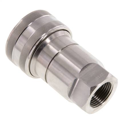 Acoplamiento hidráulico de acero inoxidable DN 20 Enchufe G 3/4 pulgadas rosca hembra ISO 7241-1 B D 31,4mm
