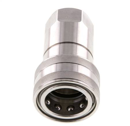 Acoplamiento hidráulico de acero inoxidable DN 20 Enchufe G 3/4 pulgadas rosca hembra ISO 7241-1 B D 31,4mm