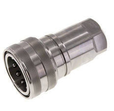 Acoplamiento hidráulico de acero inoxidable DN 40 Enchufe G 1 1/4 pulgadas rosca hembra ISO 7241-1 B D 44,5mm