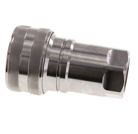 Acoplamiento hidráulico de acero inoxidable DN 40 Enchufe G 1 1/4 pulgadas rosca hembra ISO 7241-1 B D 44,5mm