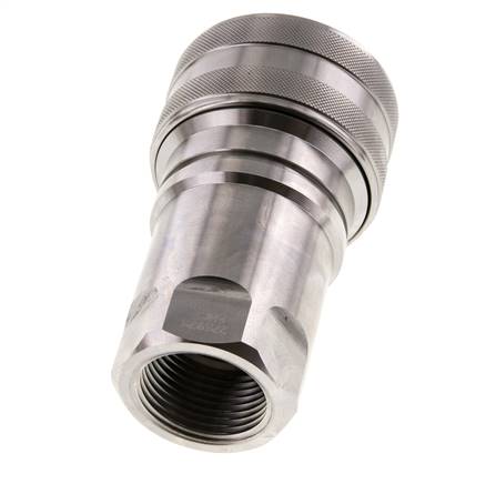 Acoplamiento hidráulico de acero inoxidable DN 40 Enchufe G 1 1/4 pulgadas rosca hembra ISO 7241-1 B D 44,5mm