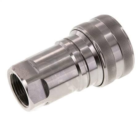 Acoplamiento hidráulico de acero inoxidable DN 40 Enchufe G 1 1/4 pulgadas rosca hembra ISO 7241-1 B D 44,5mm