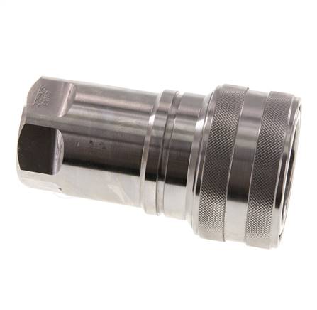 Acoplamiento hidráulico de acero inoxidable DN 40 Enchufe G 1 1/4 pulgadas rosca hembra ISO 7241-1 B D 44,5mm