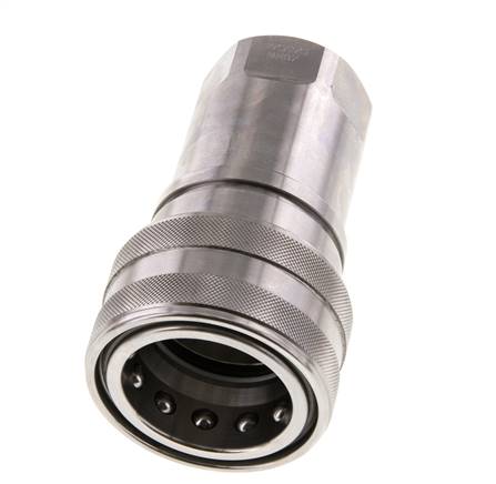 Acoplamiento hidráulico de acero inoxidable DN 40 Enchufe G 1 1/4 pulgadas rosca hembra ISO 7241-1 B D 44,5mm