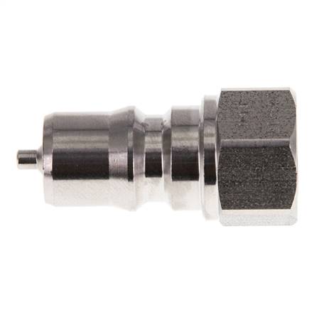 Acoplamiento hidráulico de acero inoxidable DN 6.3 Tapón G 1/4 pulgadas rosca hembra ISO 7241-1 B D 14.2mm