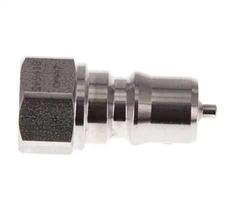 Acoplamiento hidráulico de acero inoxidable DN 6.3 Tapón G 1/4 pulgadas rosca hembra ISO 7241-1 B D 14.2mm