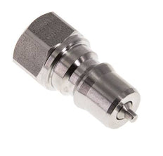 Acoplamiento hidráulico de acero inoxidable DN 6.3 Tapón G 1/4 pulgadas rosca hembra ISO 7241-1 B D 14.2mm