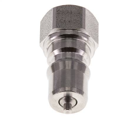 Acoplamiento hidráulico de acero inoxidable DN 6.3 Tapón G 1/4 pulgadas rosca hembra ISO 7241-1 B D 14.2mm