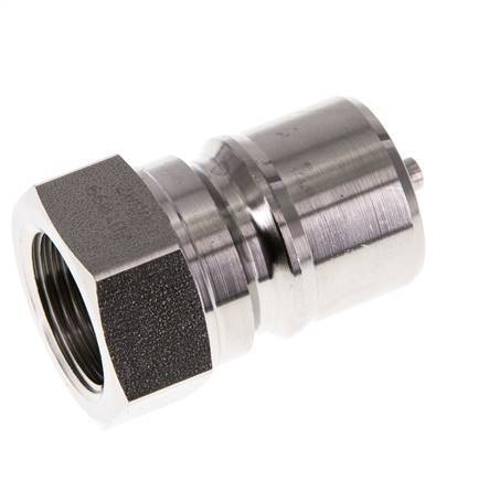 Stainless Steel DN 20 Hydraulic Coupling Plug G 3/4 inch Female Threads ISO 7241-1 B D 31.4mm