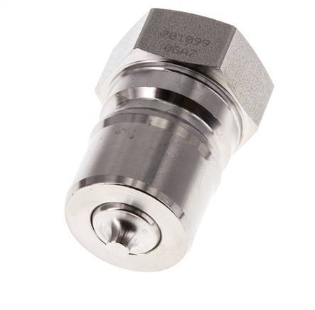 Stainless Steel DN 20 Hydraulic Coupling Plug G 3/4 inch Female Threads ISO 7241-1 B D 31.4mm