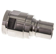 Stainless Steel DN 40 Hydraulic Coupling Plug G 1 1/4 inch Female Threads ISO 7241-1 B D 44.5mm