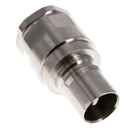 Stainless Steel DN 40 Hydraulic Coupling Plug G 1 1/4 inch Female Threads ISO 7241-1 B D 44.5mm
