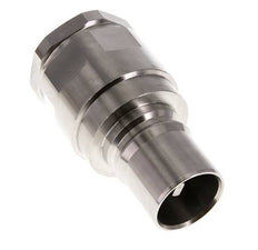 Stainless Steel DN 40 Hydraulic Coupling Plug G 1 1/4 inch Female Threads ISO 7241-1 B D 44.5mm
