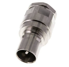 Stainless Steel DN 40 Hydraulic Coupling Plug G 1 1/4 inch Female Threads ISO 7241-1 B D 44.5mm