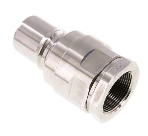 Acero inoxidable DN 40 Acoplamiento hidráulico Enchufe G 1 1/2 pulgadas Rosca hembra ISO 7241-1 B D 44,5mm