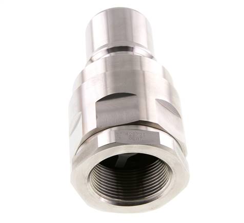 Acero inoxidable DN 40 Acoplamiento hidráulico Enchufe G 1 1/2 pulgadas Rosca hembra ISO 7241-1 B D 44,5mm