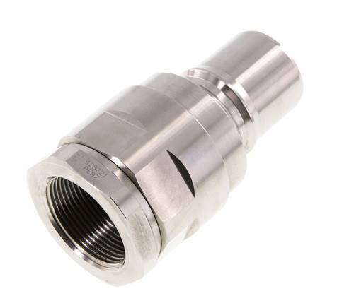 Acero inoxidable DN 40 Acoplamiento hidráulico Enchufe G 1 1/2 pulgadas Rosca hembra ISO 7241-1 B D 44,5mm