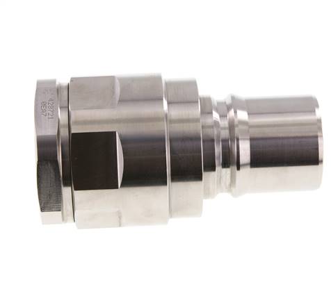 Acero inoxidable DN 40 Acoplamiento hidráulico Enchufe G 1 1/2 pulgadas Rosca hembra ISO 7241-1 B D 44,5mm