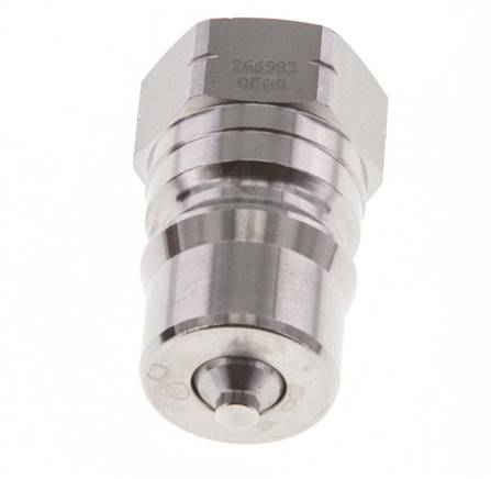 Enchufe hidráulico de acero inoxidable DN 12.5 con rosca NPT hembra de 1/2 pulgada ISO 7241-1 B D 23.5mm