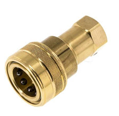 Acoplamiento hidráulico de latón DN 12,5 Enchufe G 1/2 pulgadas rosca hembra ISO 7241-1 B D 23,5mm