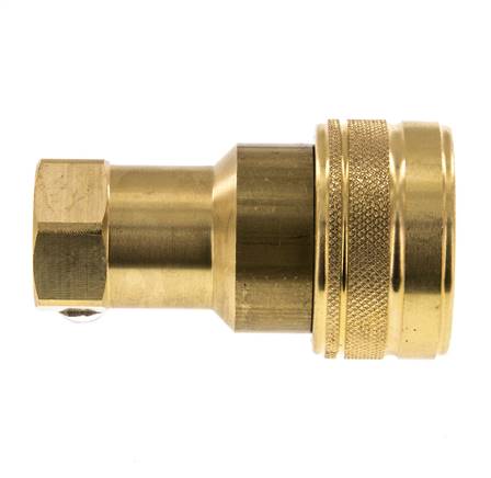 Acoplamiento hidráulico de latón DN 12,5 Enchufe G 1/2 pulgadas rosca hembra ISO 7241-1 B D 23,5mm