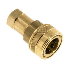 Acoplamiento hidráulico de latón DN 12,5 Enchufe G 1/2 pulgadas rosca hembra ISO 7241-1 B D 23,5mm