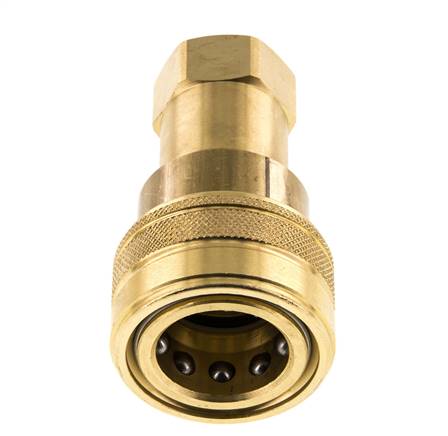 Acoplamiento hidráulico de latón DN 12,5 Enchufe G 1/2 pulgadas rosca hembra ISO 7241-1 B D 23,5mm
